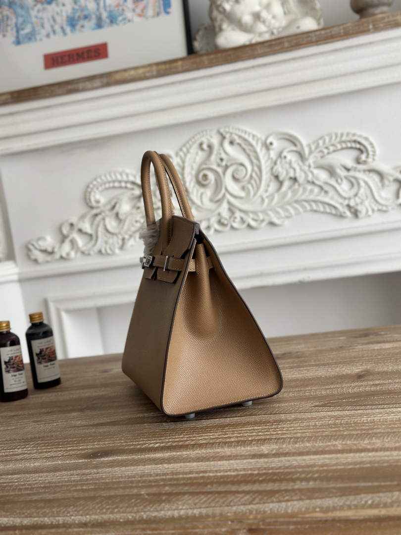 Hermès Birkin 25 Bag Apricot Epsom Leather H625641 - Default Title - View 2