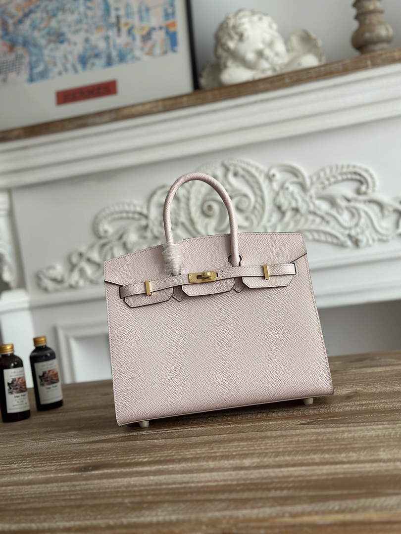 Hermès Birkin 25 Bag Pink Purple Epsom Leather H625643 - Default Title - View 1