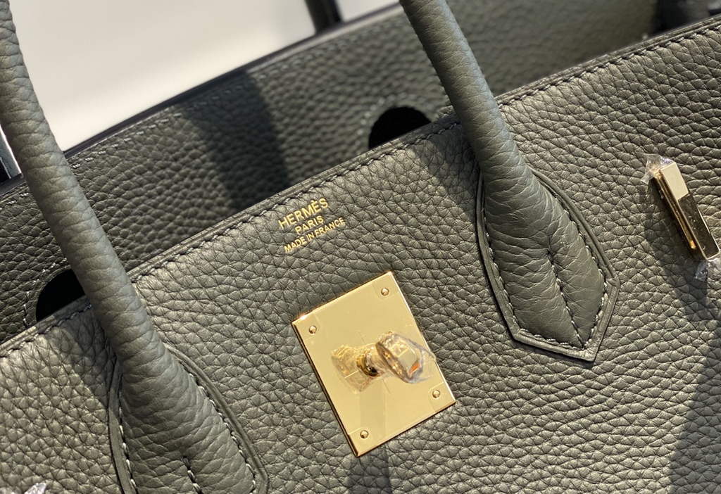 Hermès Birkin 30cm Green Togo Gold Hardware - Default Title - View 6