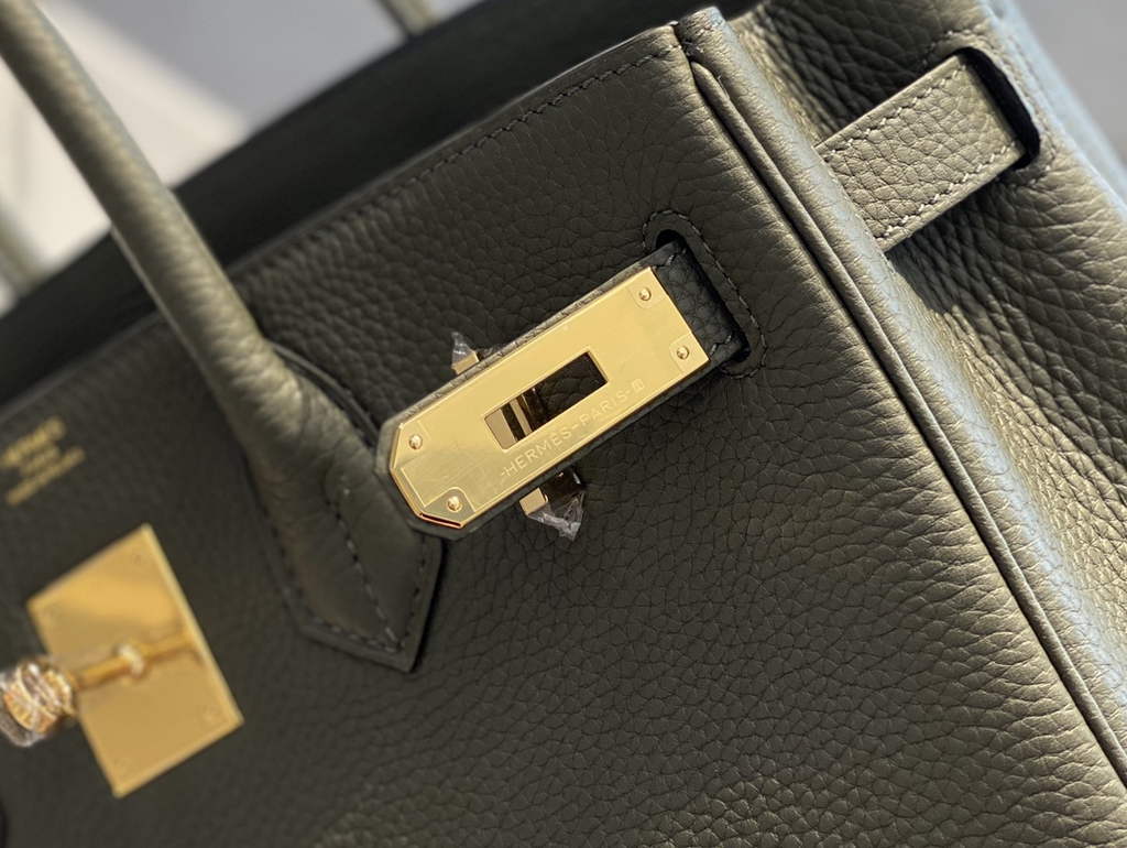 Hermès Birkin 30cm Green Togo Gold Hardware - Default Title - View 7