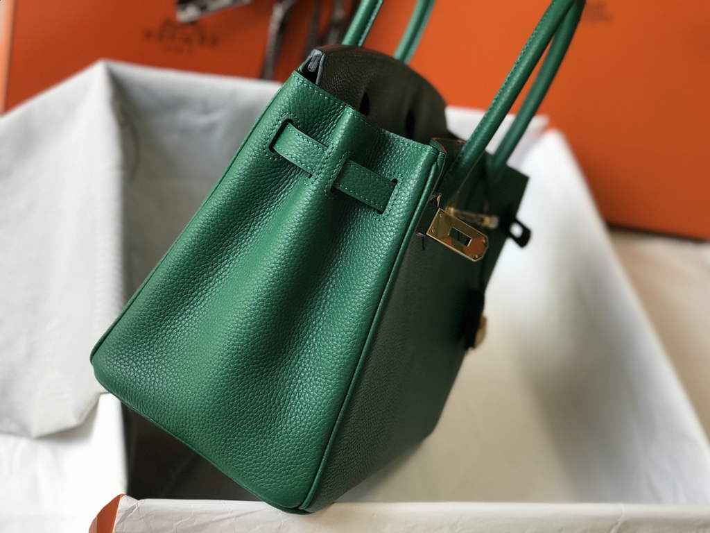 Hermès Birkin 30cm Green Togo Gold Hardware - Default Title - View 4