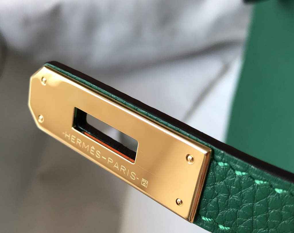 Hermès Birkin 30cm Green Togo Gold Hardware - Default Title - View 5