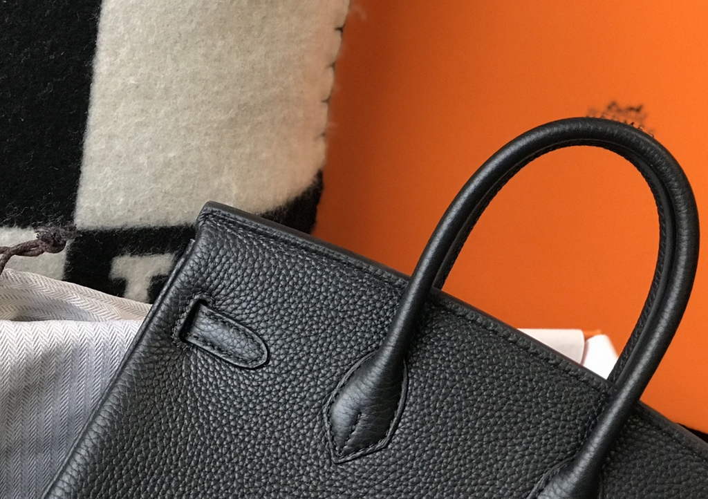 Hermès Birkin 30cm Black Togo Silver Hardware - Default Title - View 7