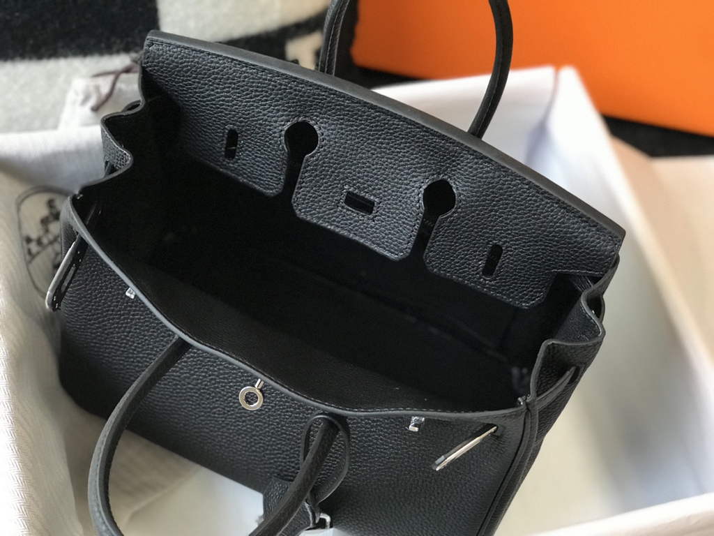 Hermès Birkin 30cm Black Togo Silver Hardware - Default Title - View 9