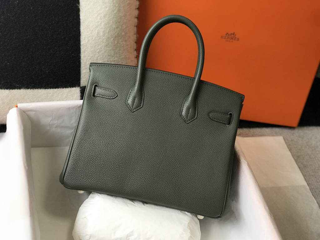 Hermès Birkin 30cm dark green Togo gold Hardware - Default Title - View 2