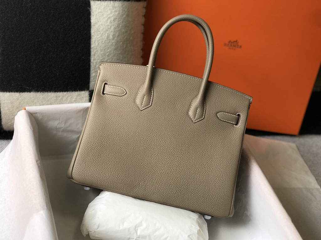 Hermès Birkin 30cm Gray Togo Silver Hardware - Default Title - View 2