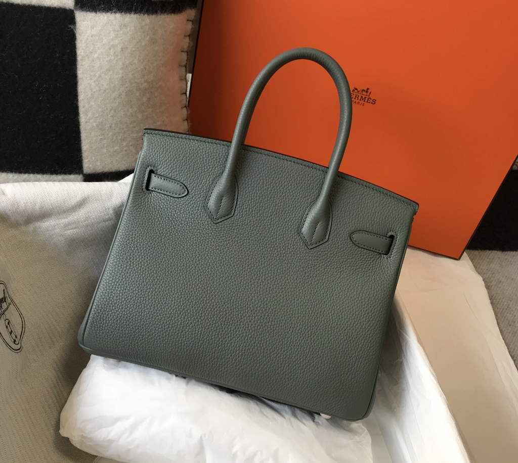 Hermès Birkin 30cm Dark Green Togo Gold Hardware - Default Title - View 2