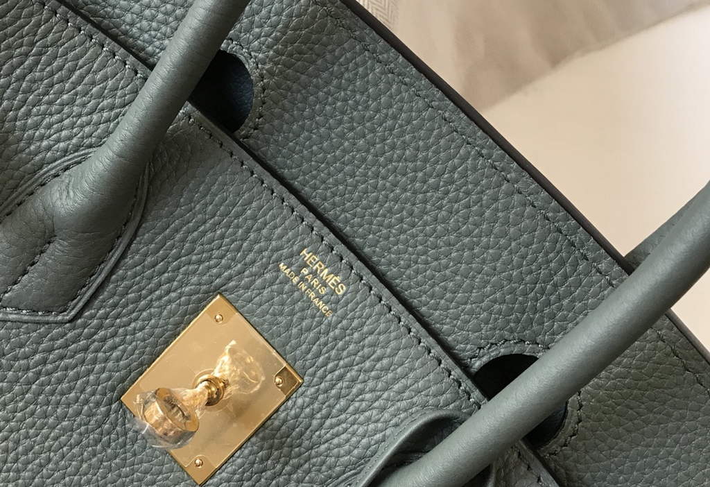 Hermès Birkin 30cm Dark Green Togo Gold Hardware - Default Title - View 6