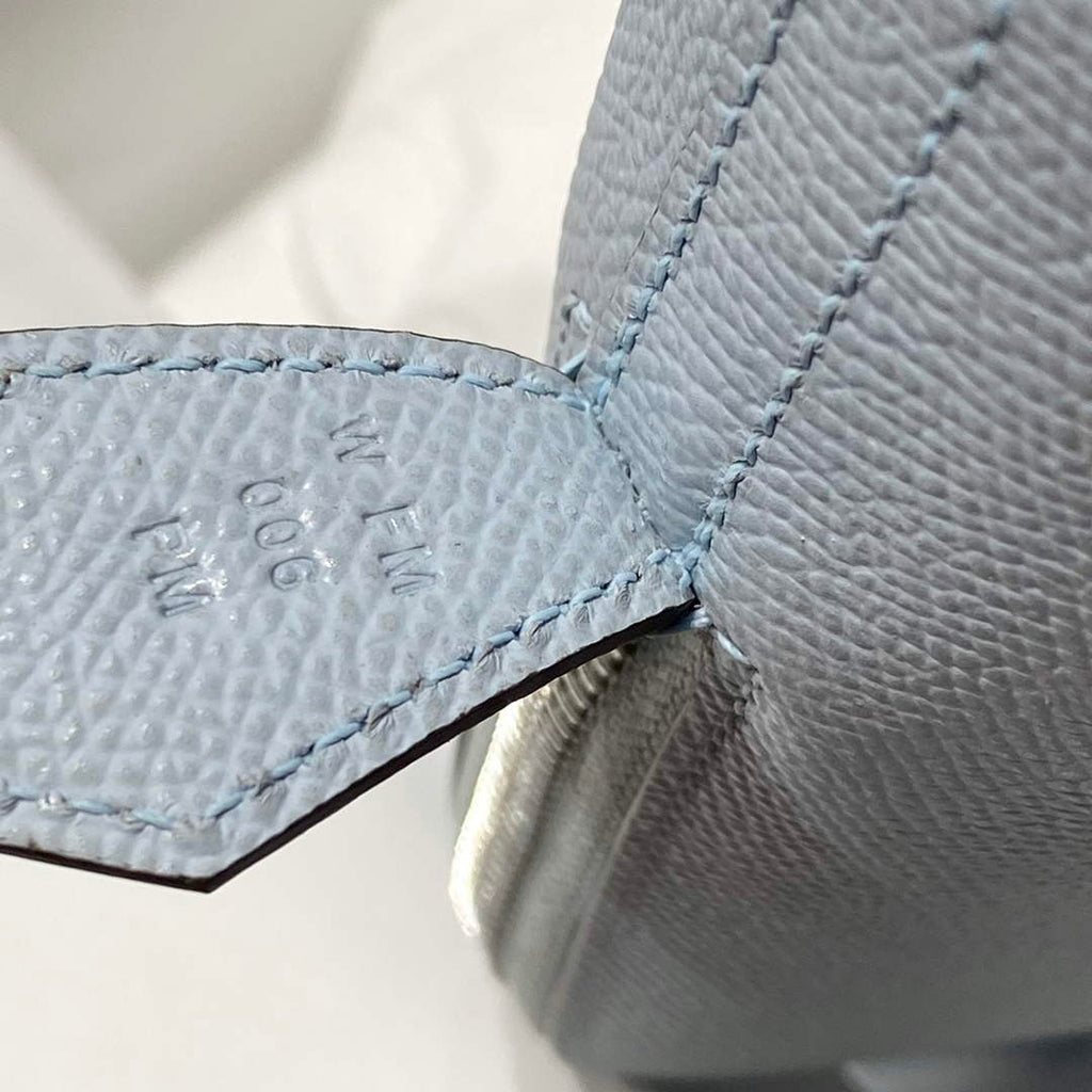 Hermes Bolide 1923 Bag 25 in Blue Epsom Calfskin Silver Hardware - Default Title - View 7