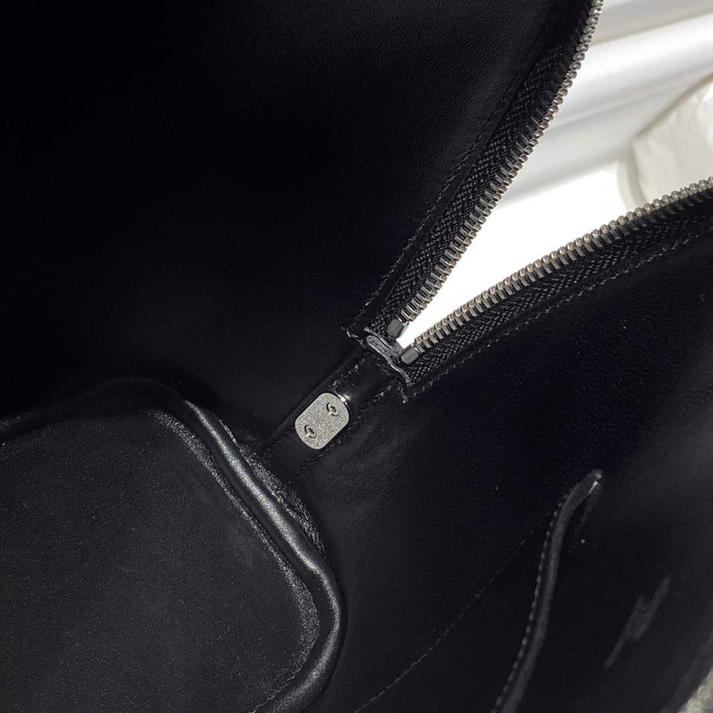Hermes Bolide 1923 Bag 25 in Black Epsom Calfskin Silver Hardware - Default Title - View 8