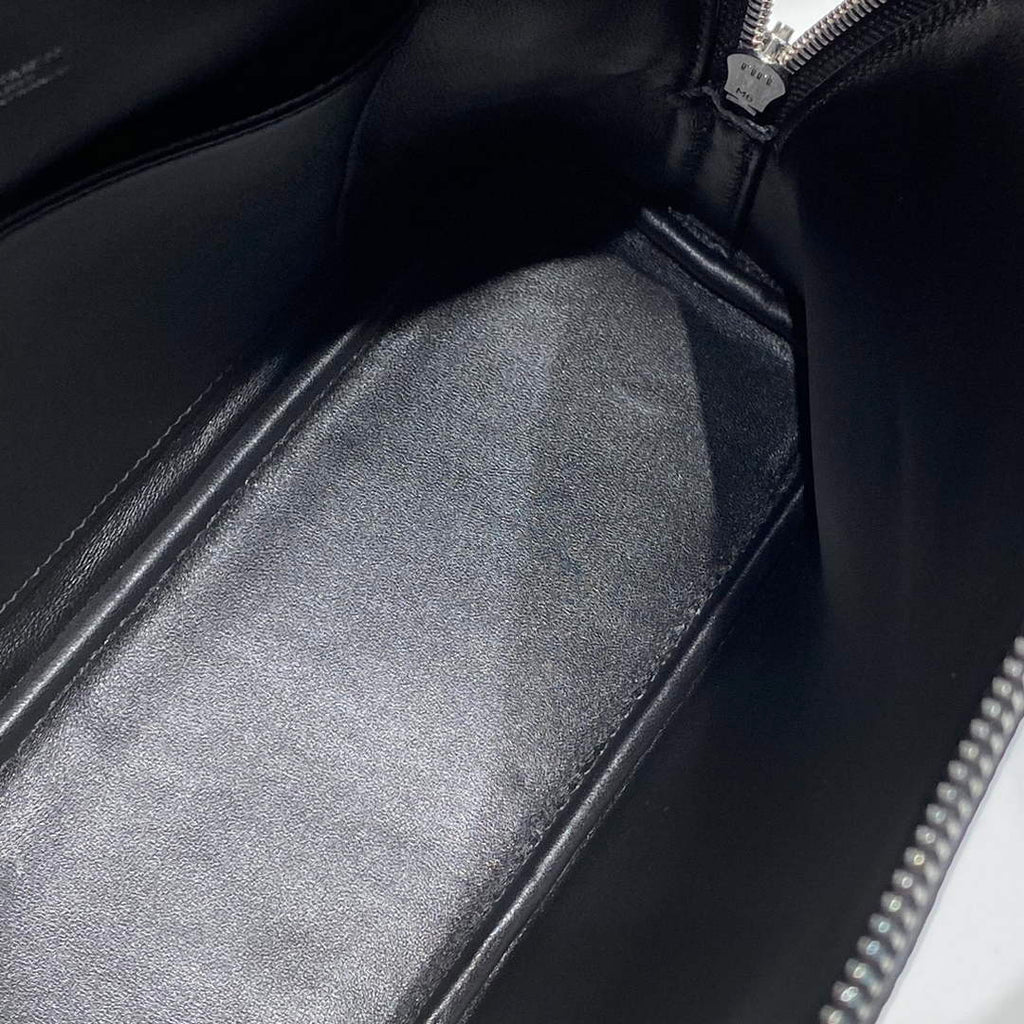 Hermes Bolide 1923 Bag 25 in Black Epsom Calfskin Silver Hardware - Default Title - View 9