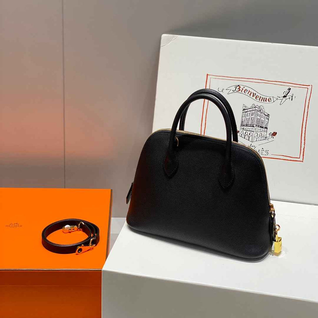 Hermes Bolide 1923 Bag 25 in Black Epsom Calfskin Gold Hardware - Default Title - View 3