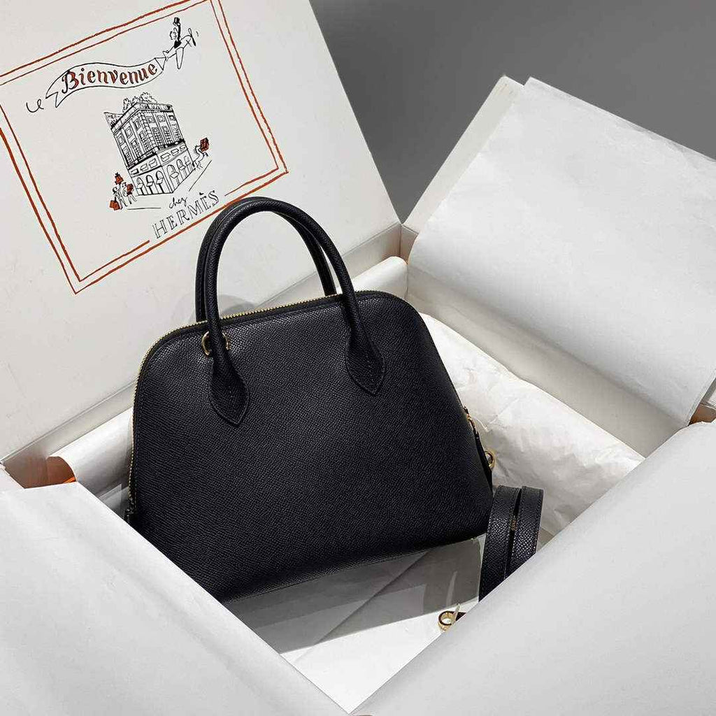 Hermes Bolide 1923 Bag 25 in Black Epsom Calfskin Gold Hardware - Default Title - View 2