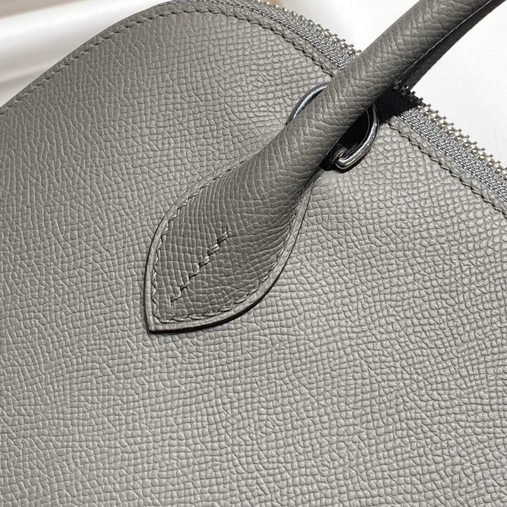 Hermes Bolide 1923 Bag 25 in Gray Epsom Calfskin Silver Hardware - Default Title - View 5
