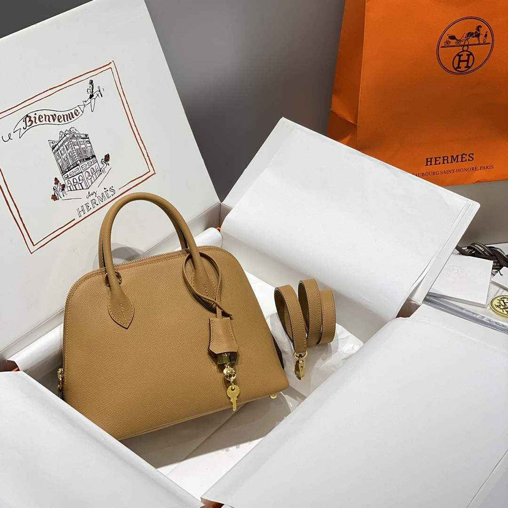 Hermes Bolide 1923 Bag 25 in Tan Epsom Calfskin Gold Hardware - Default Title - View 1