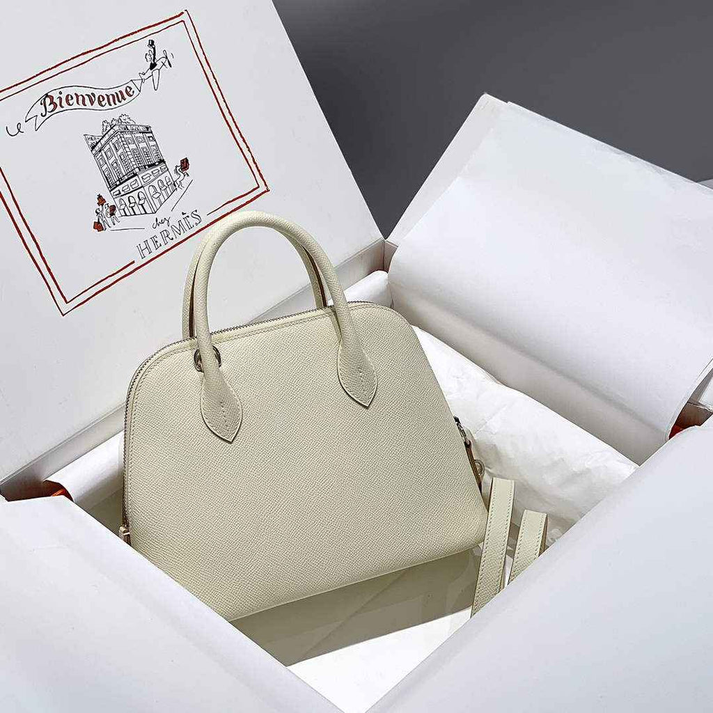 Hermes Bolide 1923 Bag 25 in Beige Epsom Calfskin Silver Hardware - Default Title - View 2