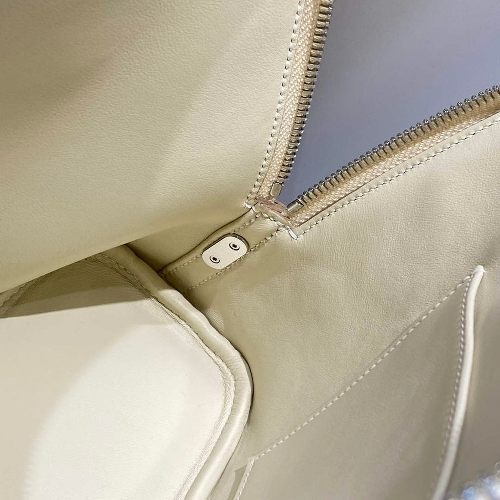 Hermes Bolide 1923 Bag 25 in Beige Epsom Calfskin Silver Hardware - Default Title - View 7