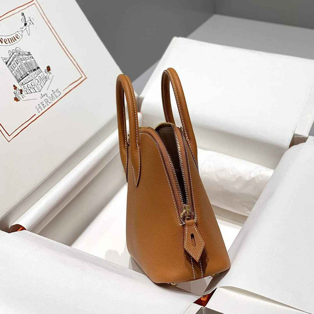 Hermes Bolide 1923 Bag 25 in Brown Epsom Calfskin Gold Hardware - Default Title - View 4