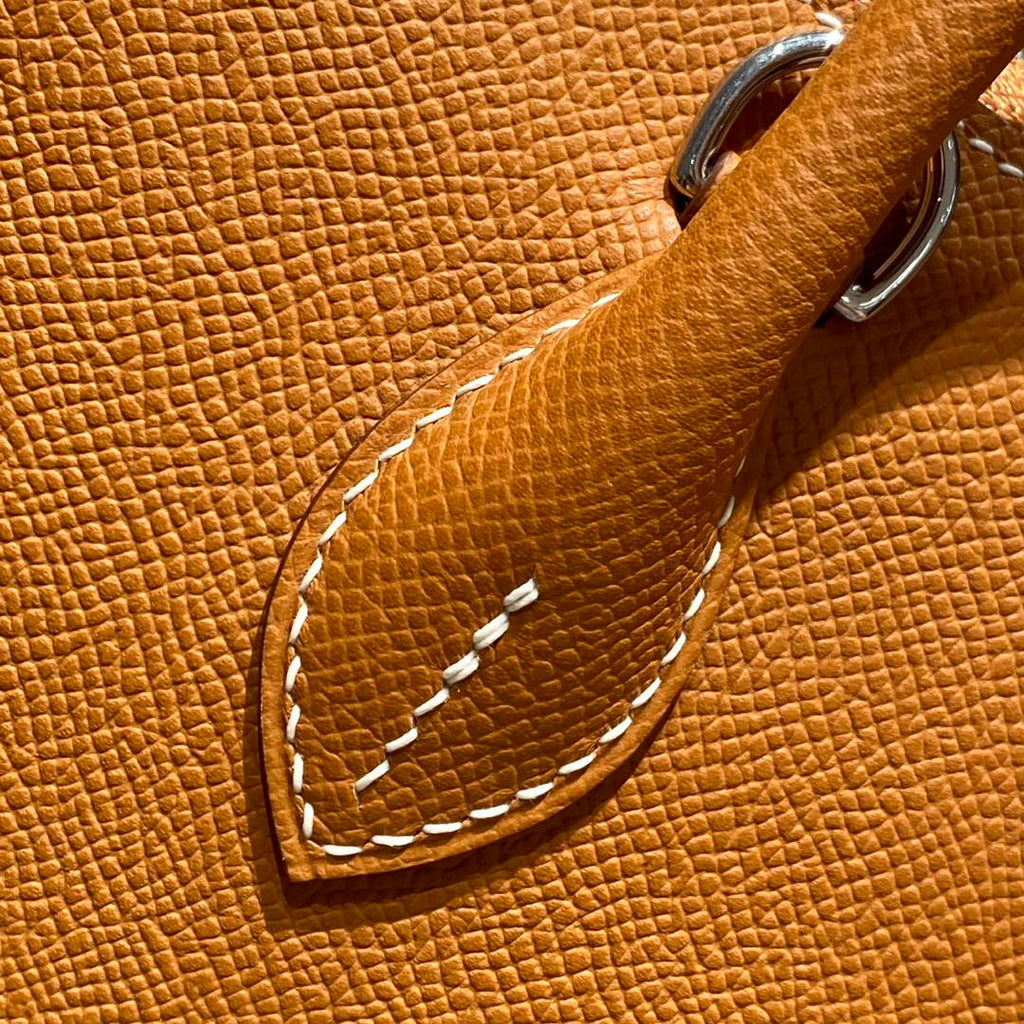 Hermes Bolide 1923 Bag 25 in Brown Epsom Calfskin Silver Hardware - Default Title - View 6