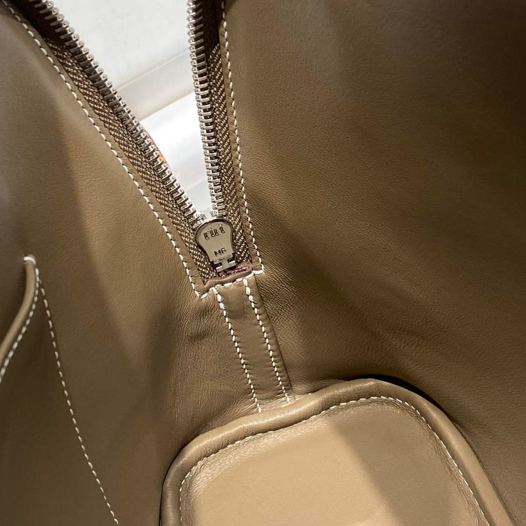 Hermes Bolide 1923 Bag 25 in Dark Gray Epsom Calfskin Silver Hardware - Default Title - View 9