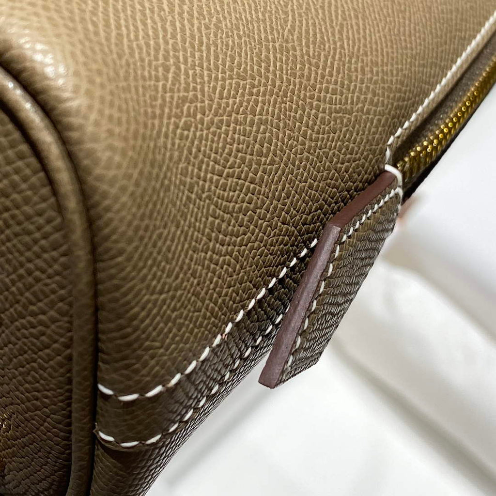 Hermes Bolide 1923 Bag 25 in Dark Gray Epsom Calfskin Gold Hardware - Default Title - View 7