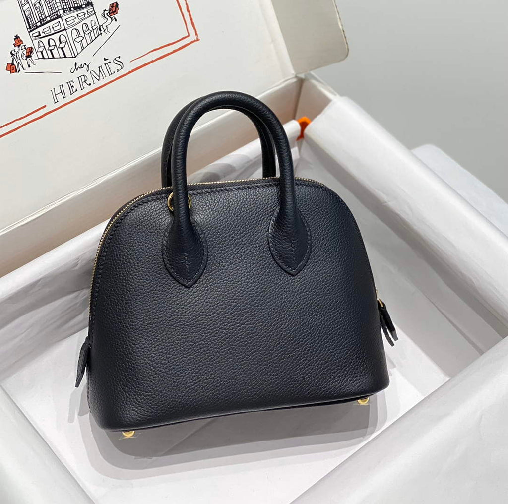 Hermes Bolide 1923 Mini Bag in Black Evercolor Calfskin Gold Hardware - Default Title - View 2