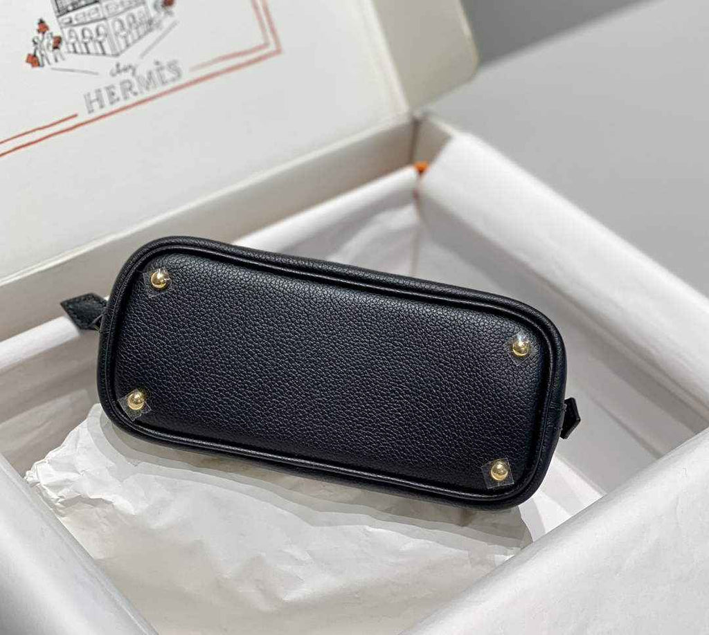 Hermes Bolide 1923 Mini Bag in Black Evercolor Calfskin Gold Hardware - Default Title - View 4