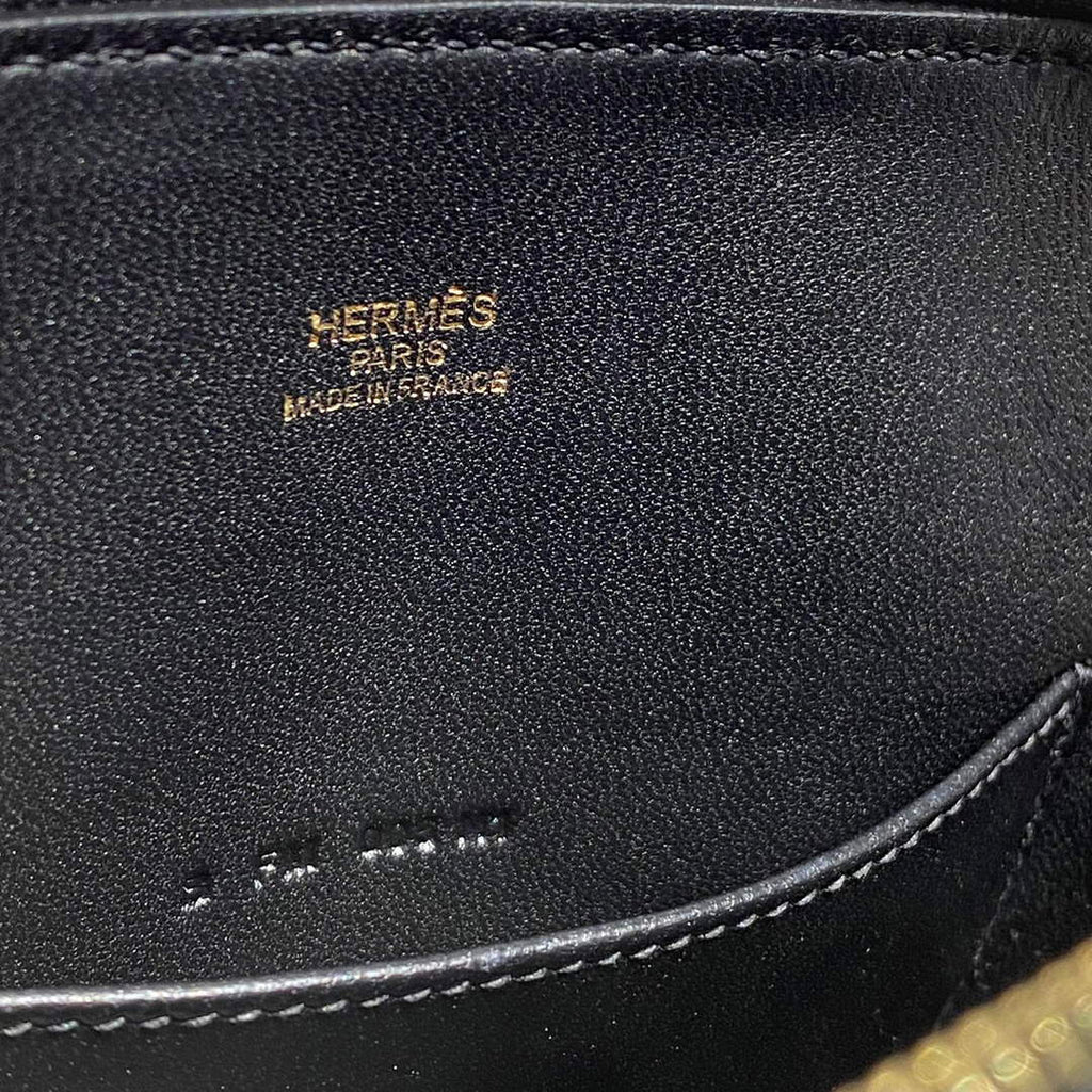 Hermes Bolide 1923 Mini Bag in Black Evercolor Calfskin Gold Hardware - Default Title - View 8