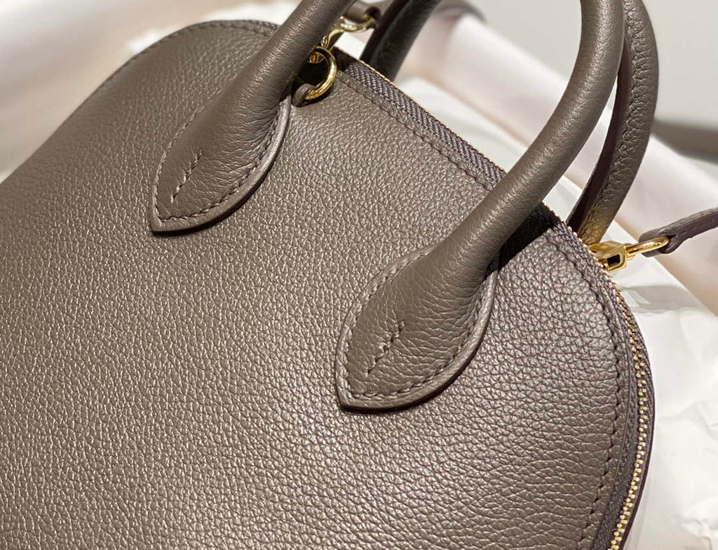 Hermes Bolide 1923 Mini Bag in Gray Evercolor Calfskin Gold Hardware - Default Title - View 5