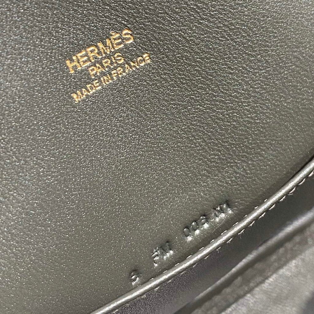 Hermes Bolide 1923 Mini Bag in Gray Evercolor Calfskin Gold Hardware - Default Title - View 8