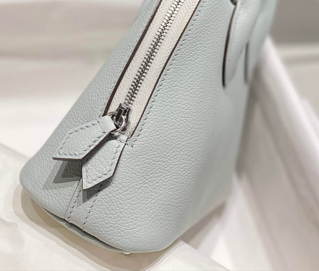 Hermes Bolide 1923 Mini Bag in Blue Evercolor Calfskin Silver Hardware - Default Title - View 7