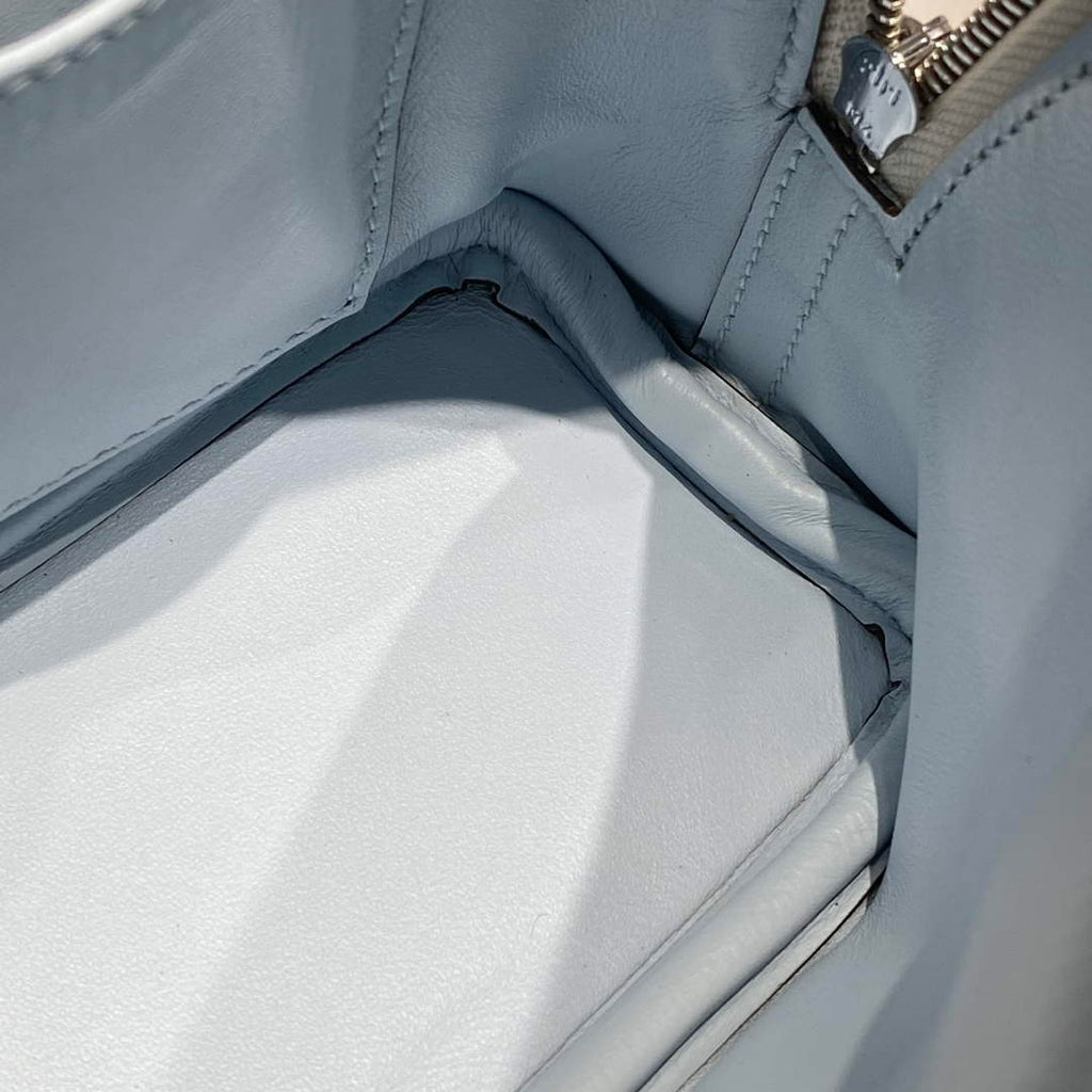 Hermes Bolide 1923 Mini Bag in Blue Evercolor Calfskin Silver Hardware - Default Title - View 9