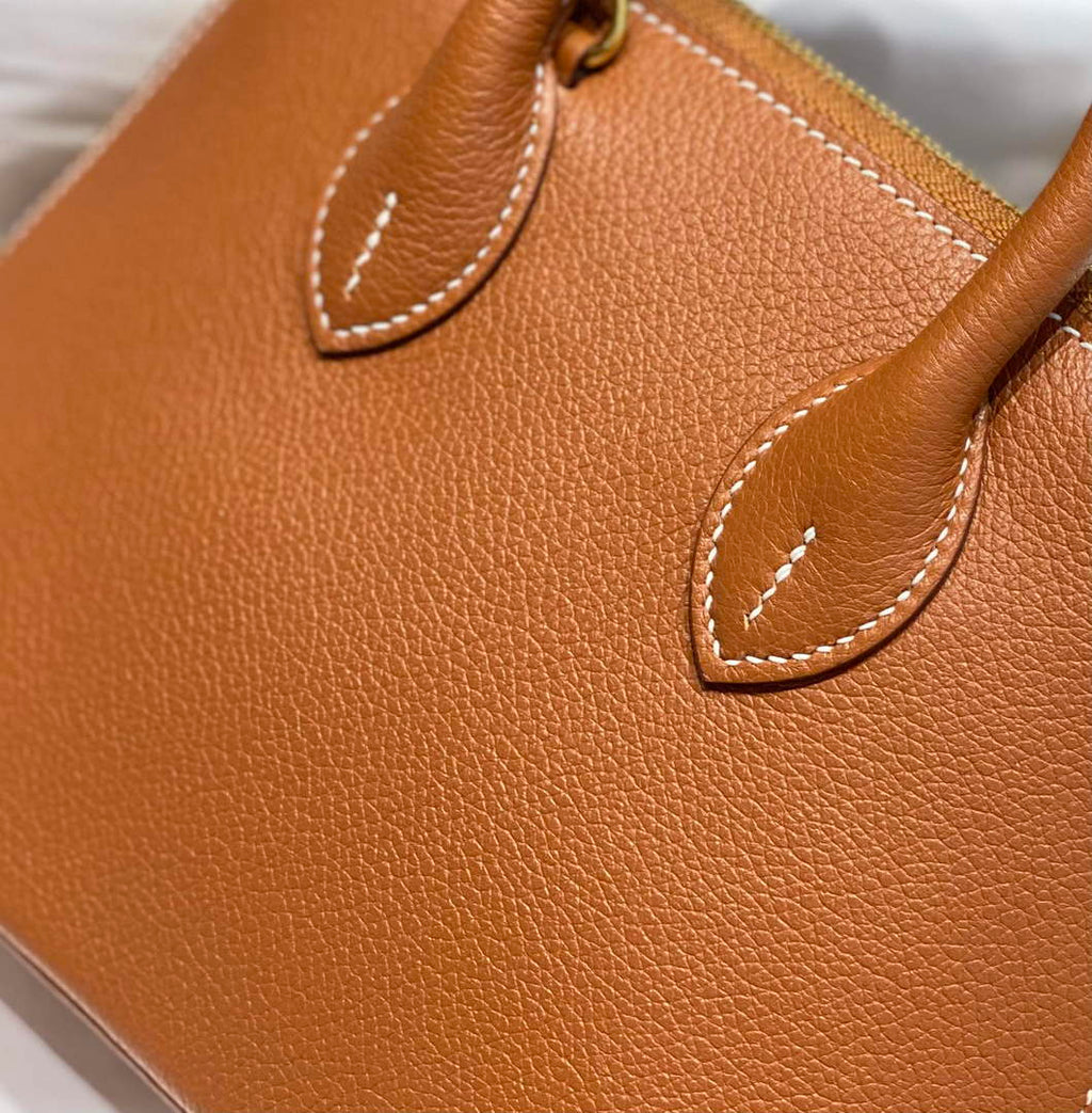 Hermes Bolide 1923 Mini Bag in Brown Evercolor Calfskin Gold Hardware - Default Title - View 5