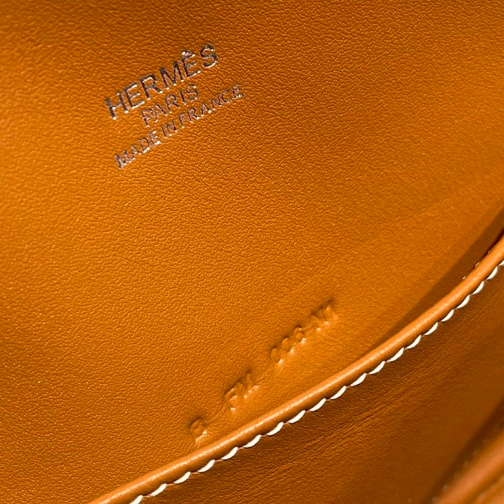 Hermes Bolide 1923 Mini Bag in Brown Evercolor Calfskin Silver Hardware - Default Title - View 8
