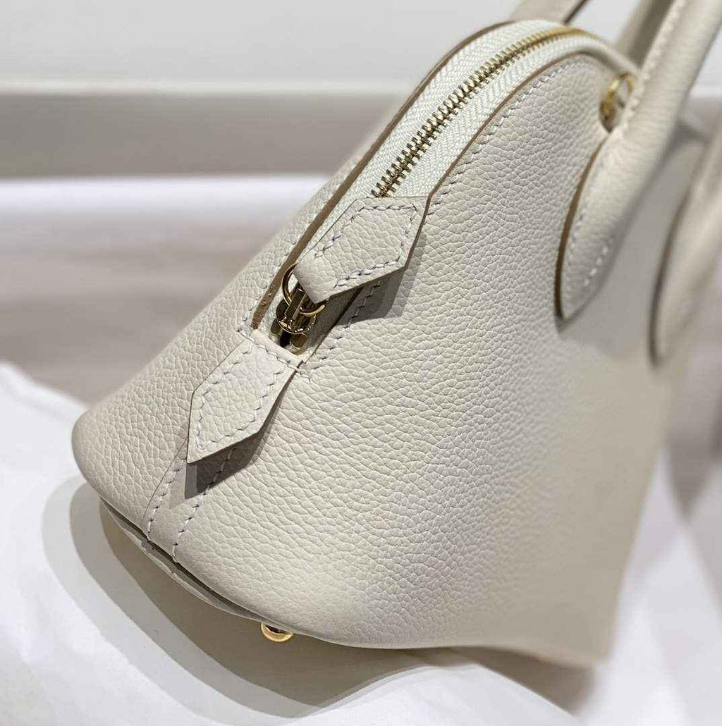Hermes Bolide 1923 Mini Bag in Beige Evercolor Calfskin Gold Hardware - Default Title - View 5