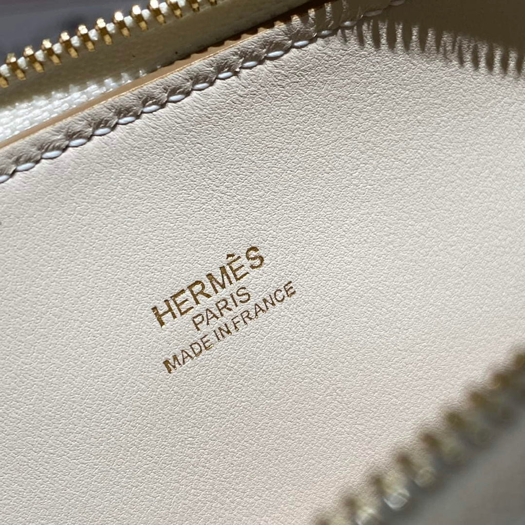 Hermes Bolide 1923 Mini Bag in Beige Evercolor Calfskin Gold Hardware - Default Title - View 7