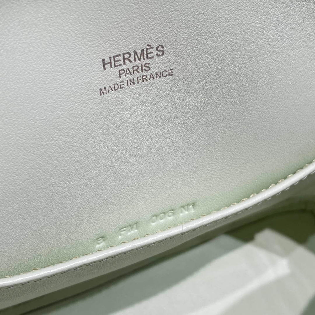 Hermes Bolide 1923 Mini Bag in Green Evercolor Calfskin Silver Hardware - Default Title - View 8