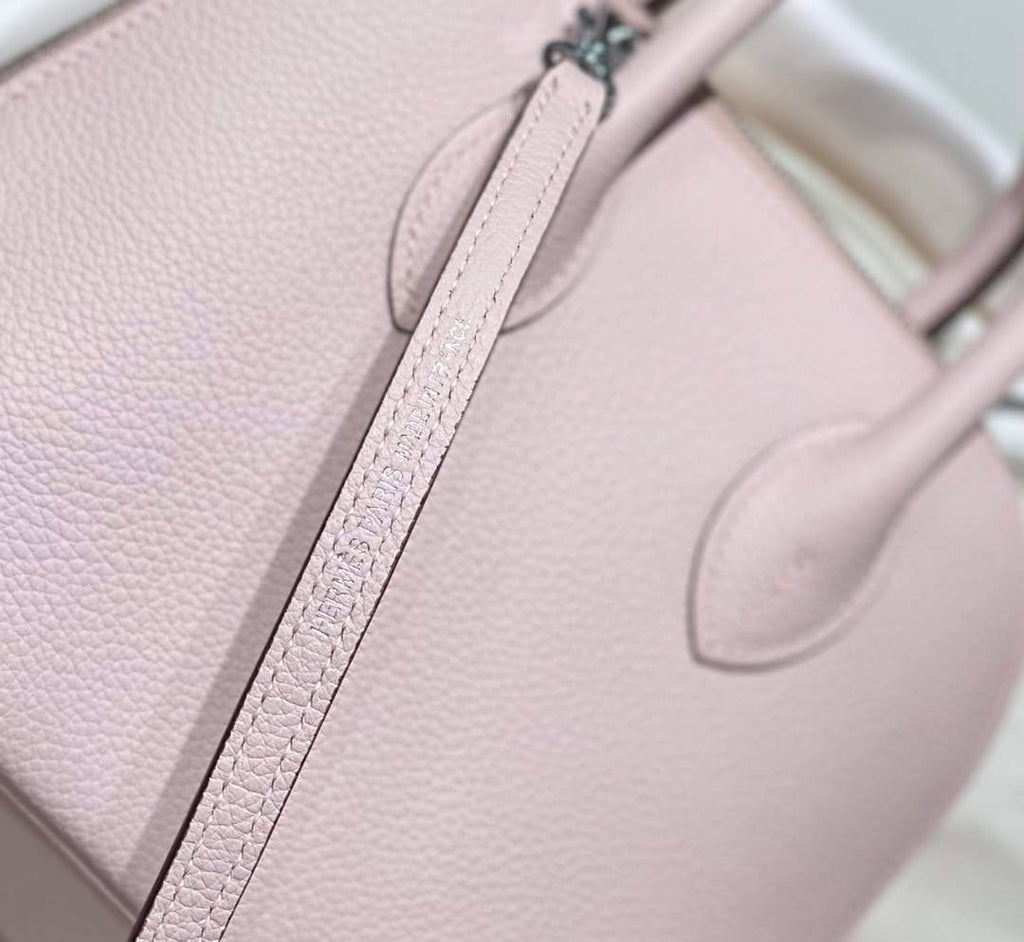 Hermes Bolide 1923 Mini Bag in Pink Evercolor Calfskin Silver Hardware - Default Title - View 6