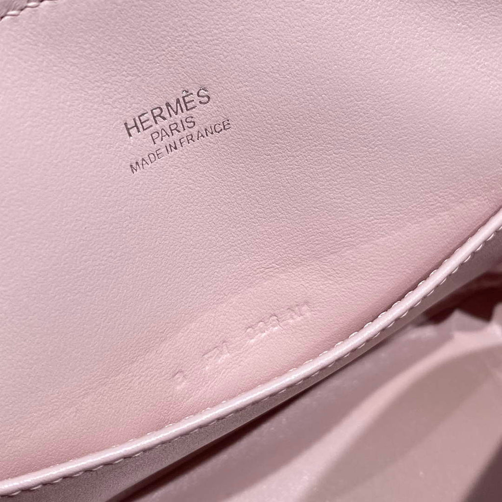 Hermes Bolide 1923 Mini Bag in Pink Evercolor Calfskin Silver Hardware - Default Title - View 8