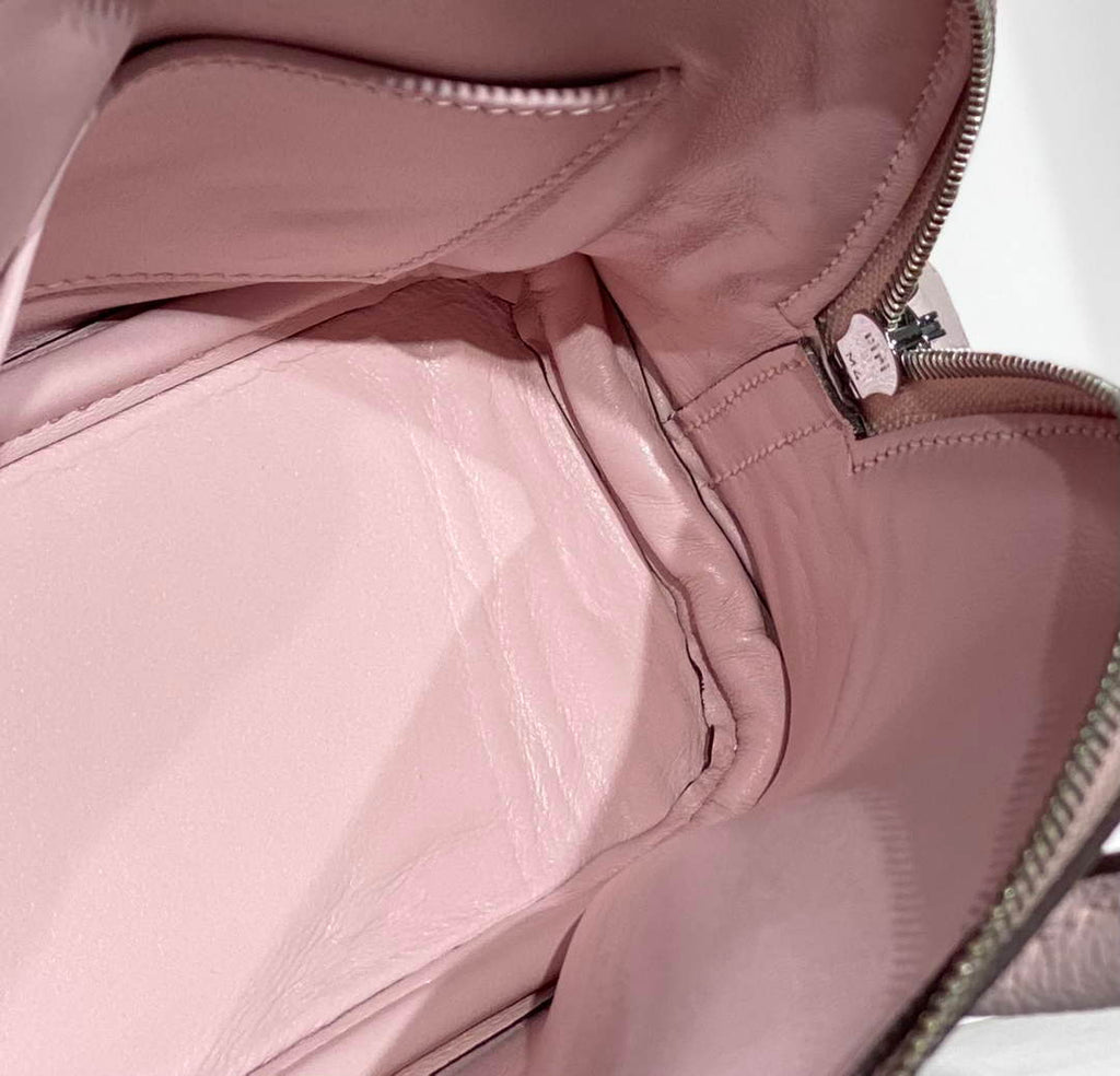 Hermes Bolide 1923 Mini Bag in Pink Evercolor Calfskin Silver Hardware - Default Title - View 9