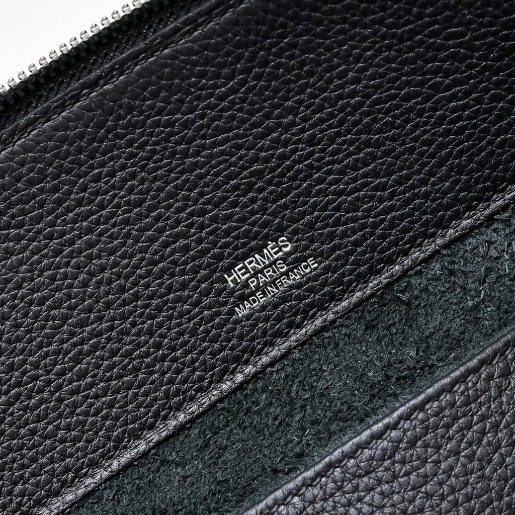 Hermes Bolide Messenger bag in Togo calfskin Black - Default Title - View 8