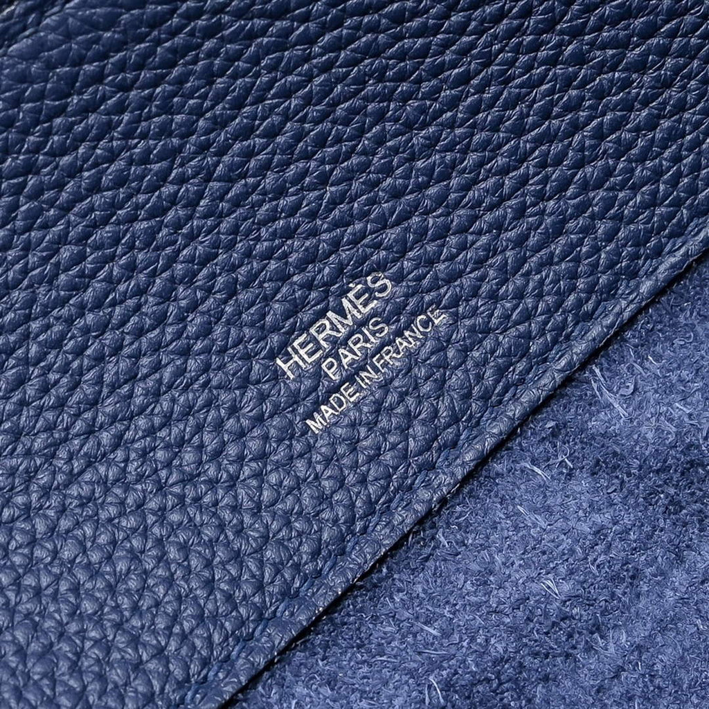 Hermes Bolide Messenger bag in Togo calfskin Blue - Default Title - View 8
