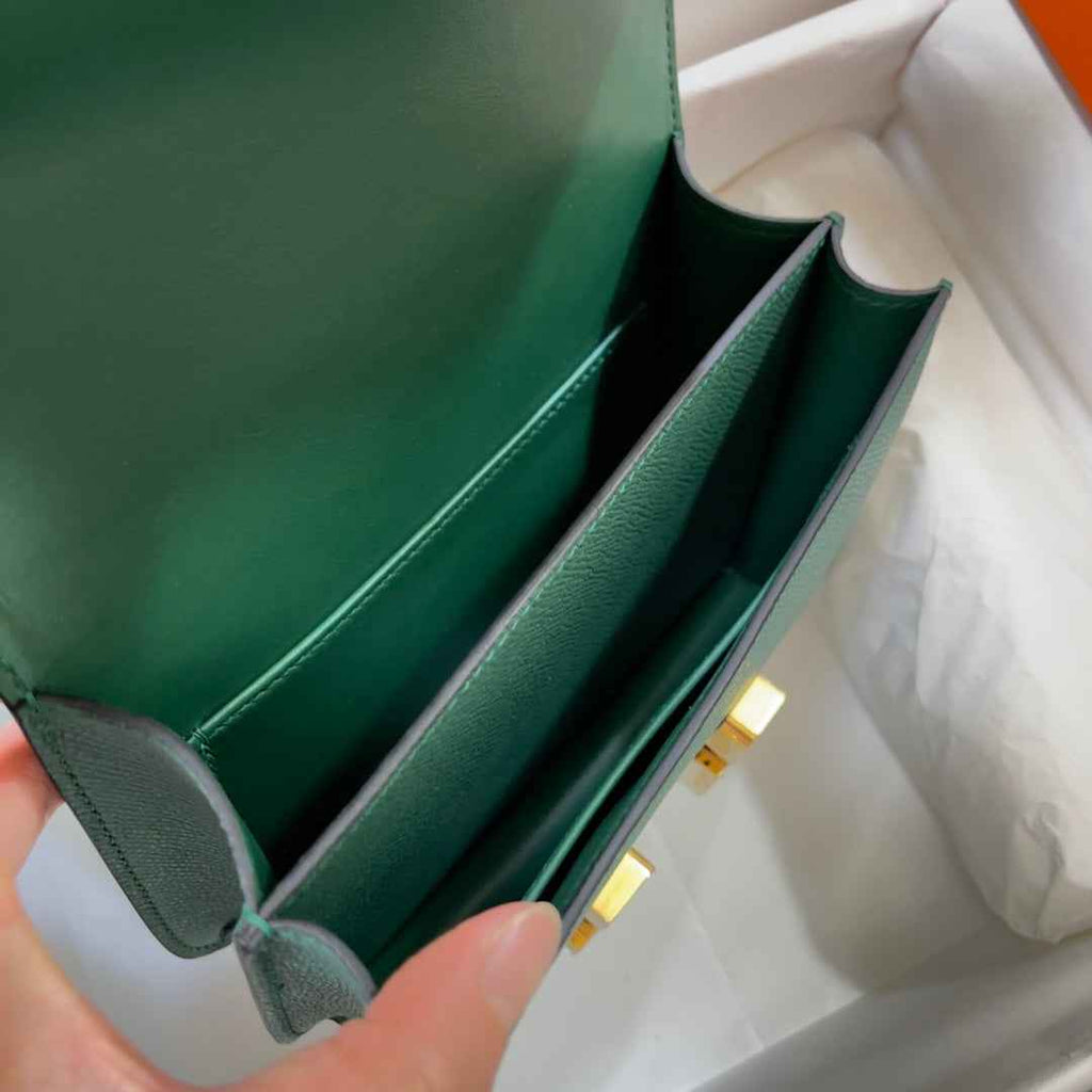 Hermes Constance Bag 19 Dark Green Epsom Leather Gold H083928 - Default Title - View 4