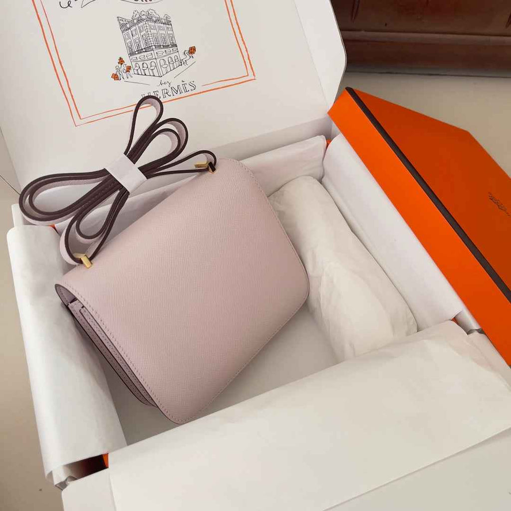 Hermes Constance Bag 19 Light Purple Epsom Leather Gold H083930 - Default Title - View 5