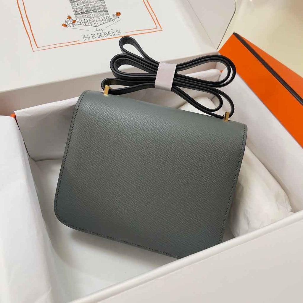 Hermes Constance Bag 19 Gray Green Epsom Leather Gold H0839317 - Default Title - View 2