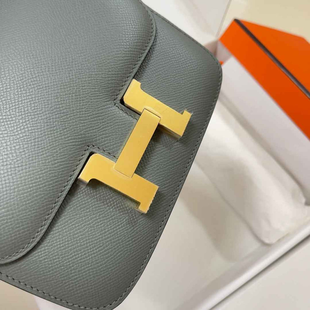 Hermes Constance Bag 19 Gray Green Epsom Leather Gold H0839317 - Default Title - View 3