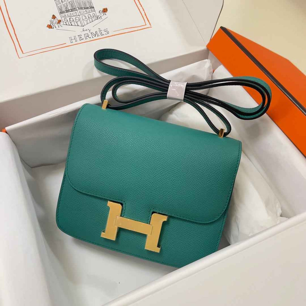 Hermes Constance Bag Green Epsom Leather Gold H2508 - Default Title - View 1