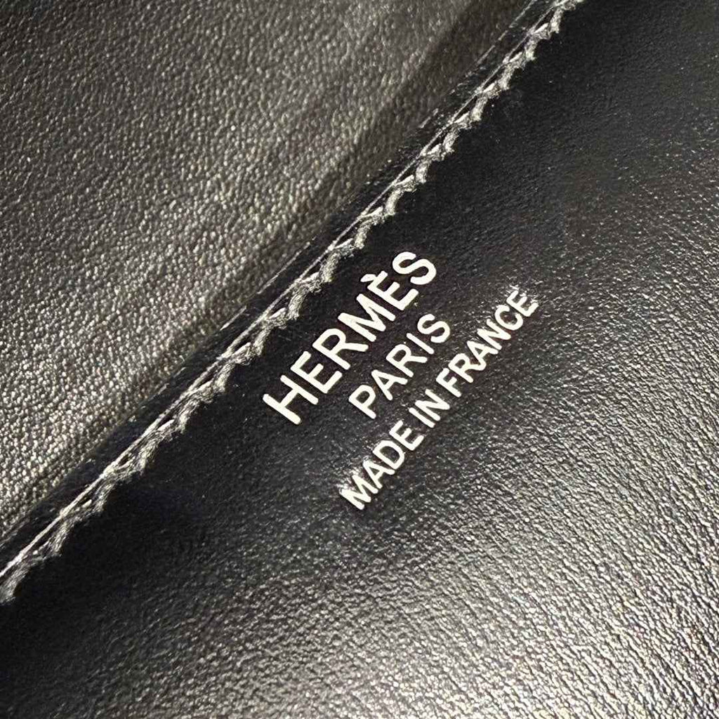 Hermes Constance Box Black Leather Silver hardware H282681 - Default Title - View 5