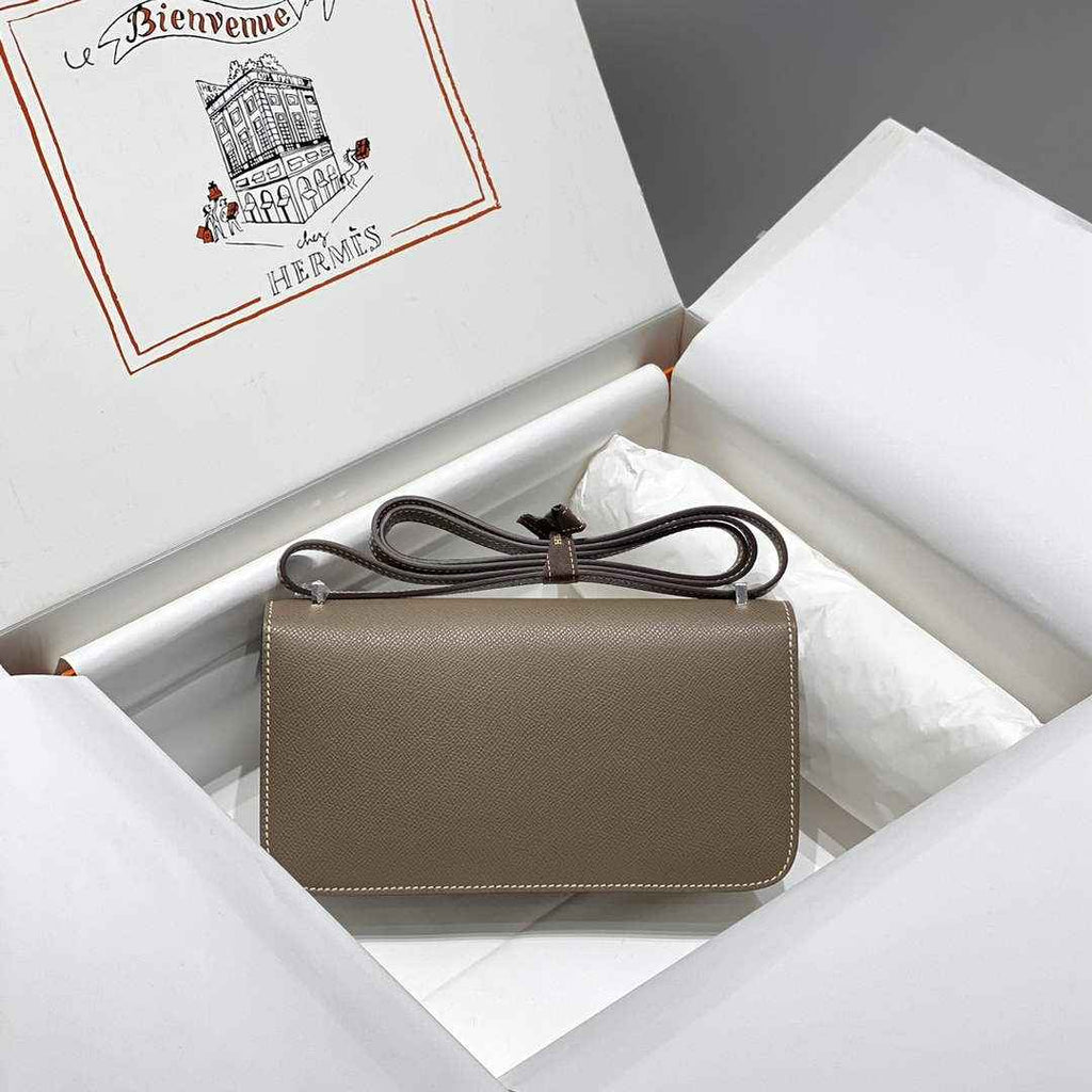 Hermes Constance Box Epsom Leather Gray Silver H082711 - Default Title - View 3