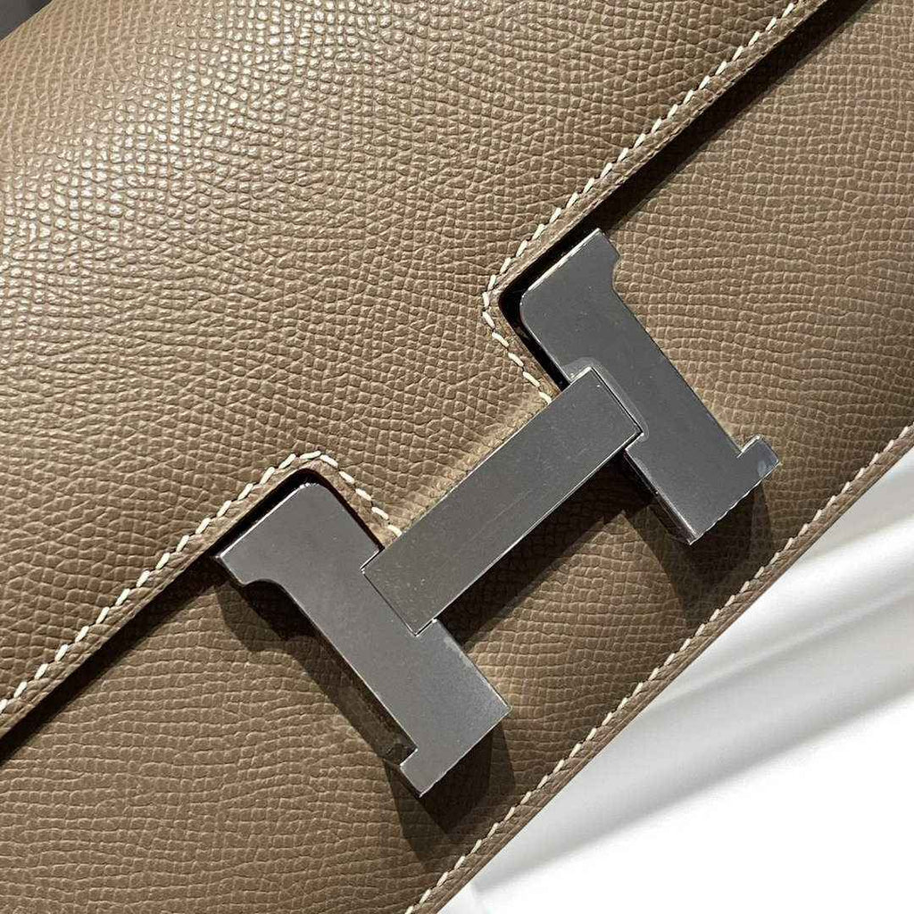 Hermes Constance Box Epsom Leather Gray Silver H082711 - Default Title - View 4